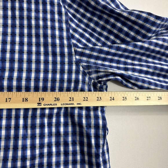 ROBERT GRAHAM Button Up Shirt Men Large Classic Fit India Flip Cuff Check Accent - Picture 7 of 9